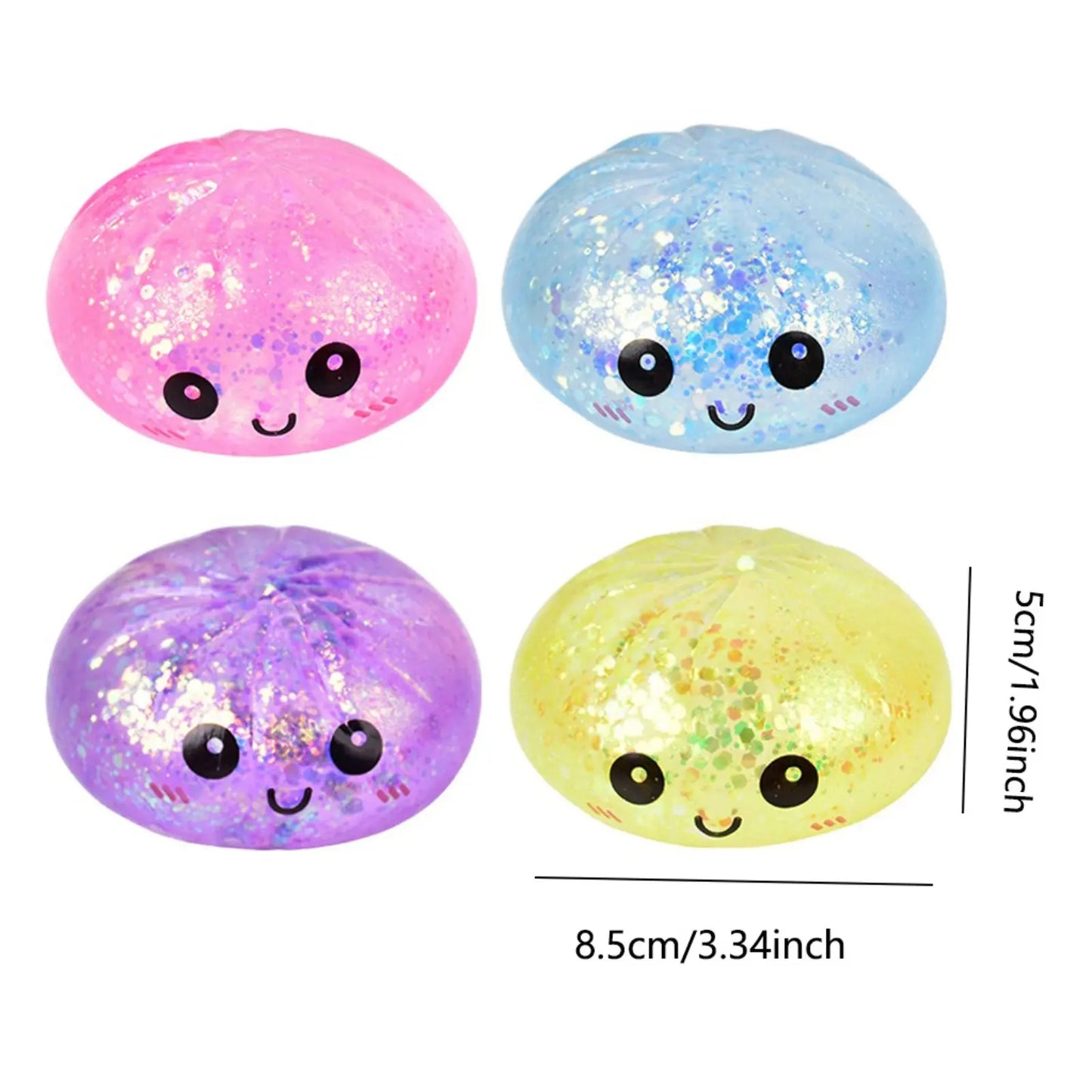๐12PCS Cute Big Bun Squishy Toys โ Super Soft Stress Relief Fidget Set ๐โจ