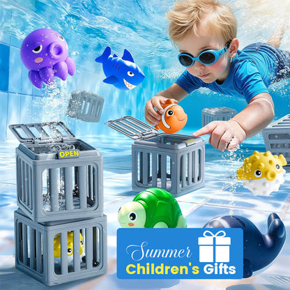 Children’s Diving Toy Set – Underwater Pool Toys with Storage Box