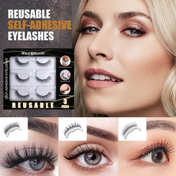 🔥LAST DAY - BUY 1 GET 1 FREE🔥🎉Reusable Adhesive Eyelashes