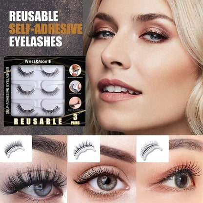 🔥LAST DAY - BUY 1 GET 1 FREE🔥🎉Reusable Adhesive Eyelashes