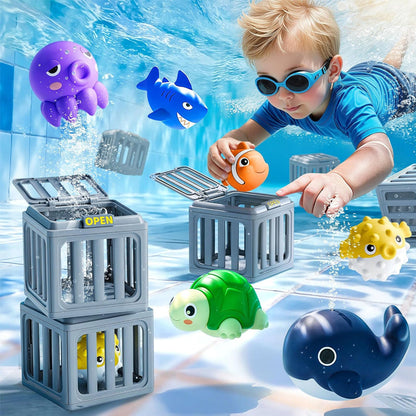 Children’s Diving Toy Set – Underwater Pool Toys with Storage Box
