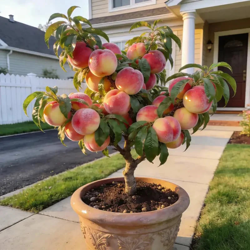 🔥🍑 Rare Honey Red Dwarf Peach Seeds – Sweet Fruit, Small Space Friendly