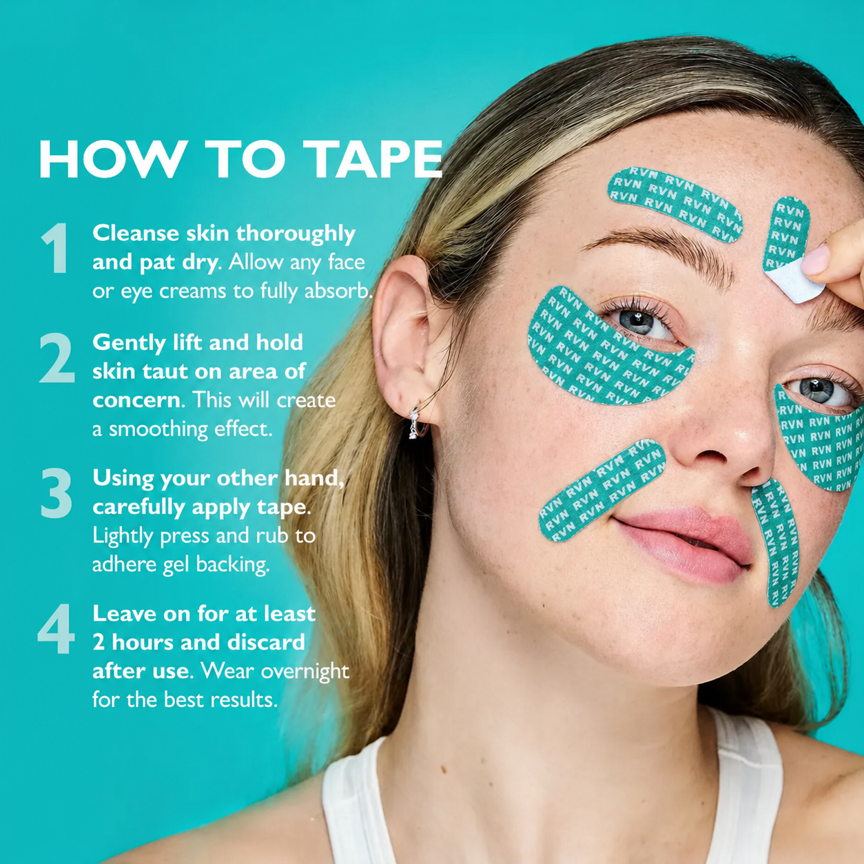 🔥 ROVINAO Peptide Skinjection Peptide Infused Face + Eye Tape