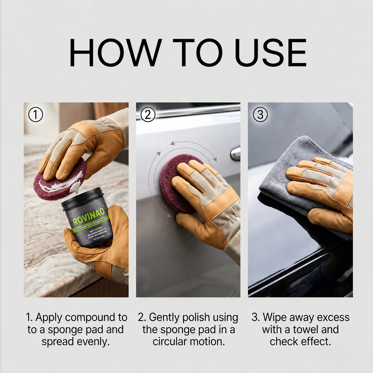 ✨🔧All-in-one polish for surface restoration with polishing cloth🛠️💎