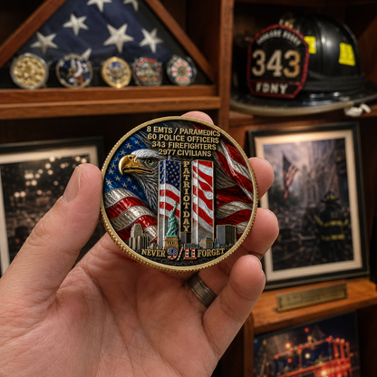 🇺🇸 Last Day Promo: 49% OFF 🎖️9/11 Never Forget Challenge Coin