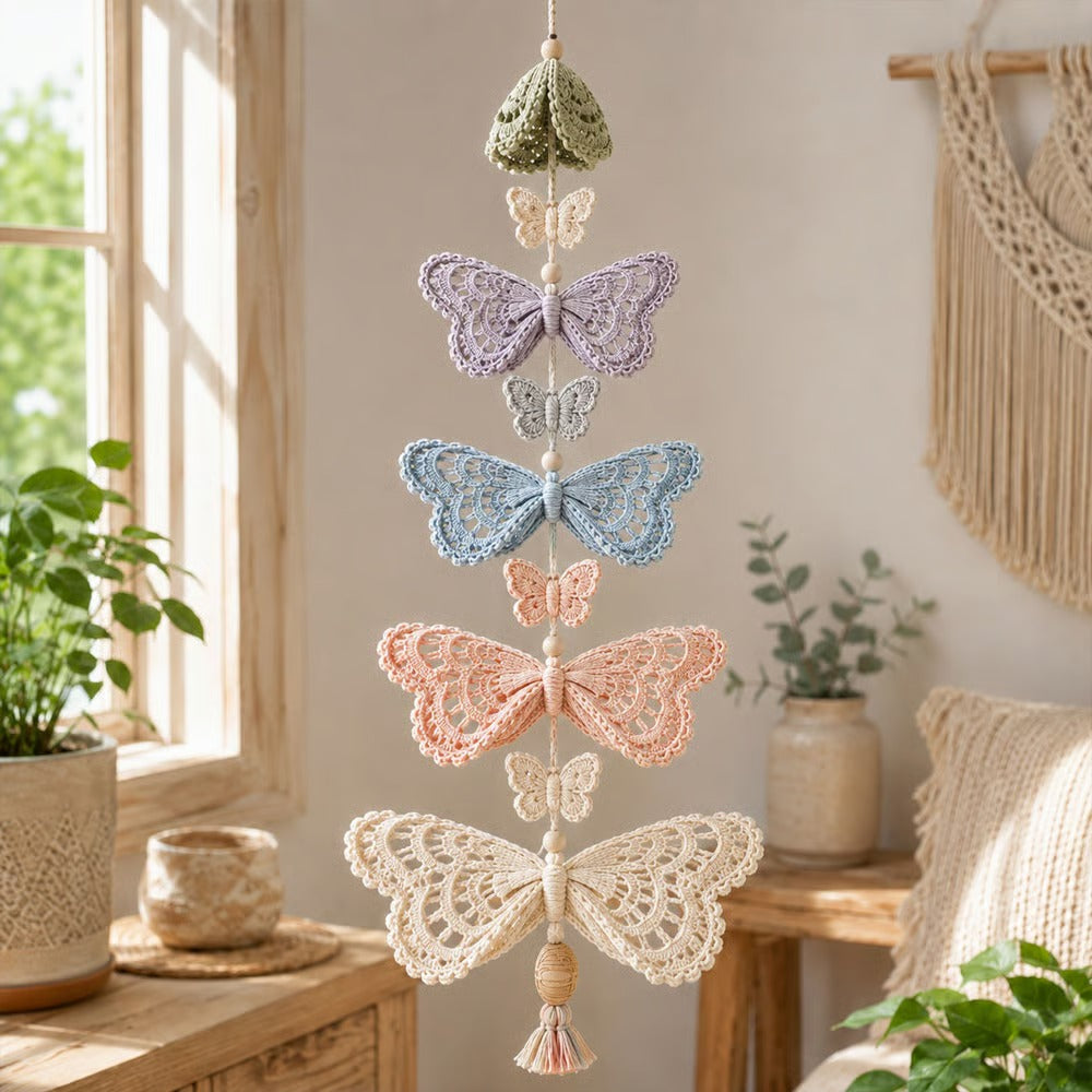 Butterfly Garden Cascade DIY Crochet Kit