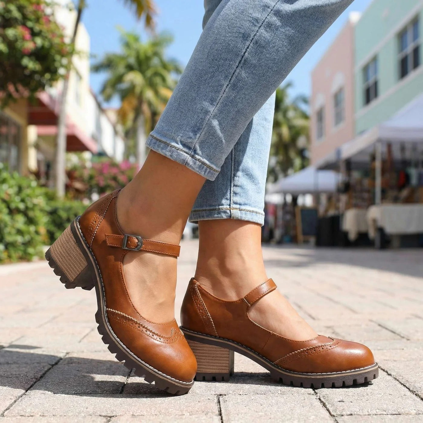 Vintage Strap Pumps