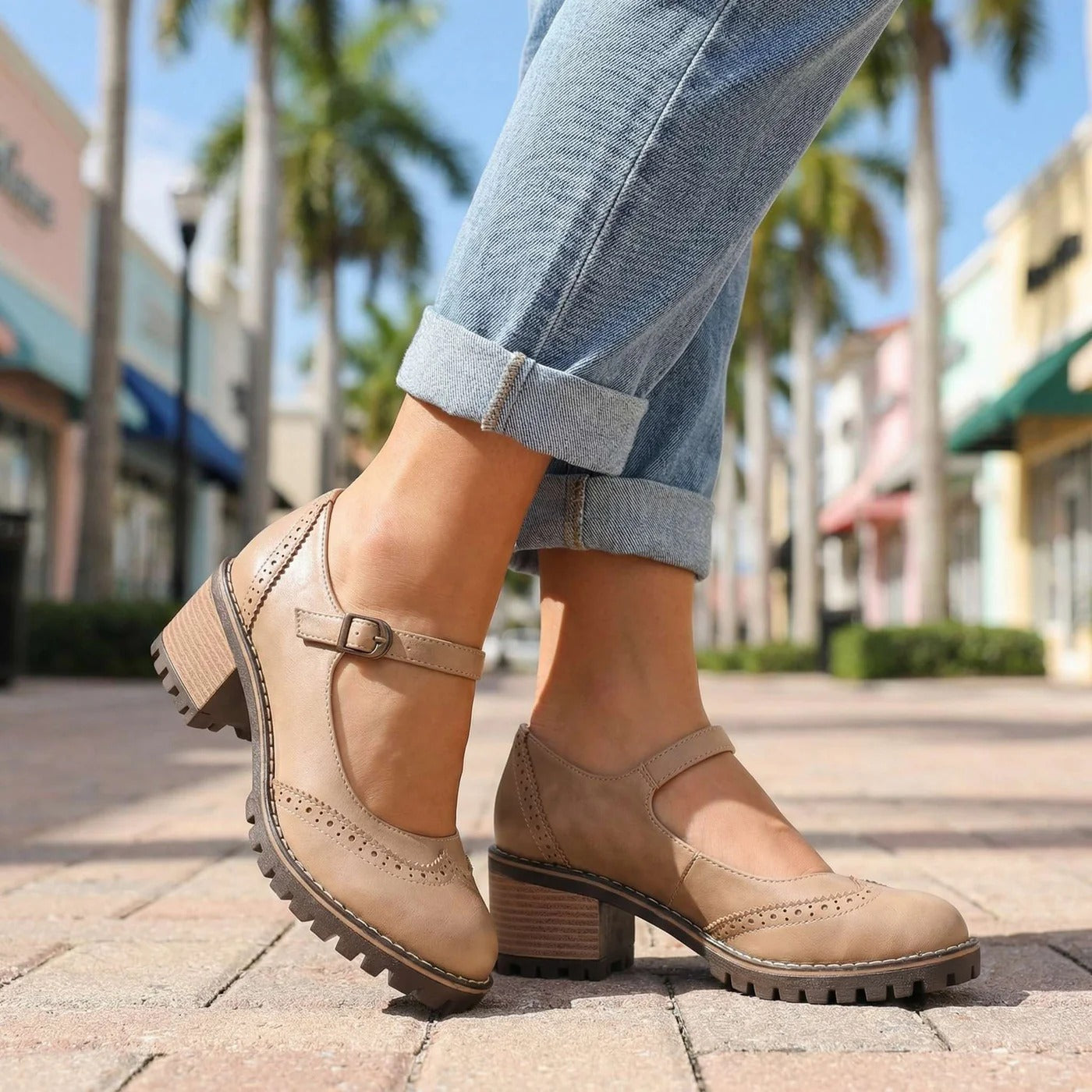 Vintage Strap Pumps