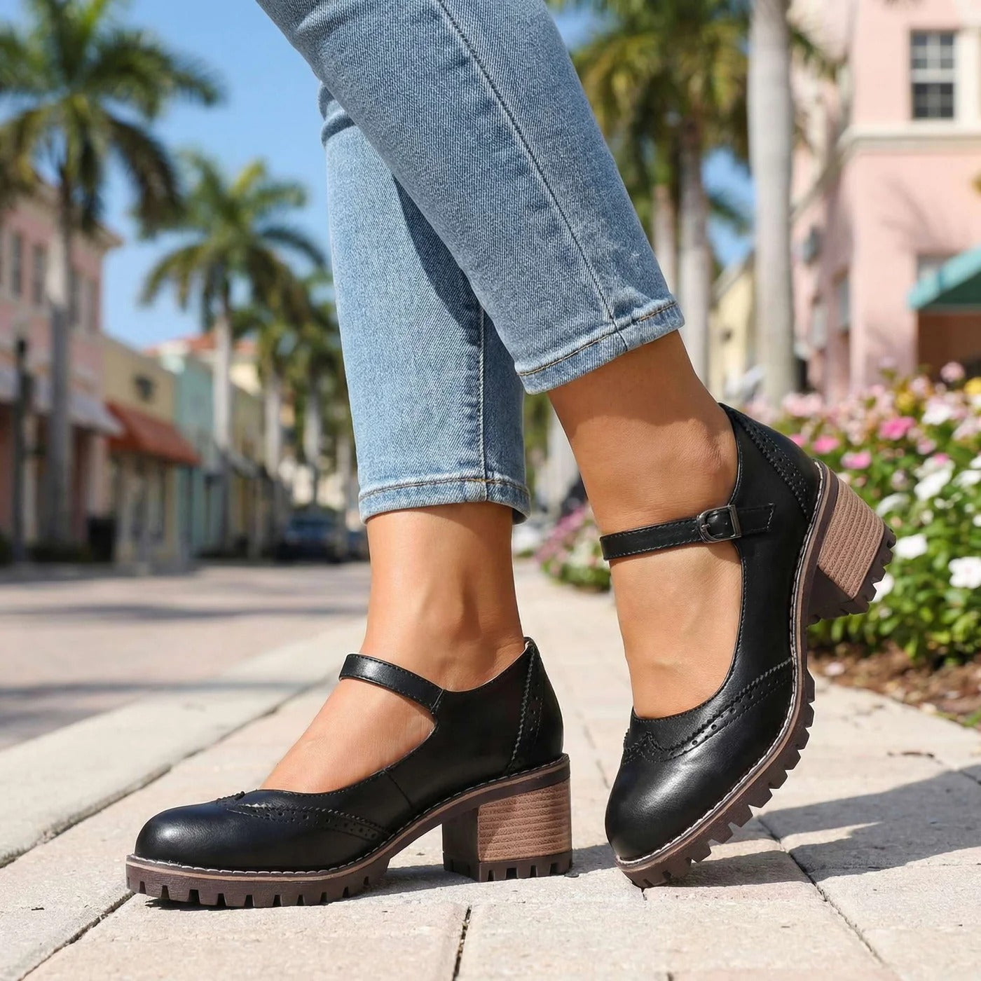 Vintage Strap Pumps