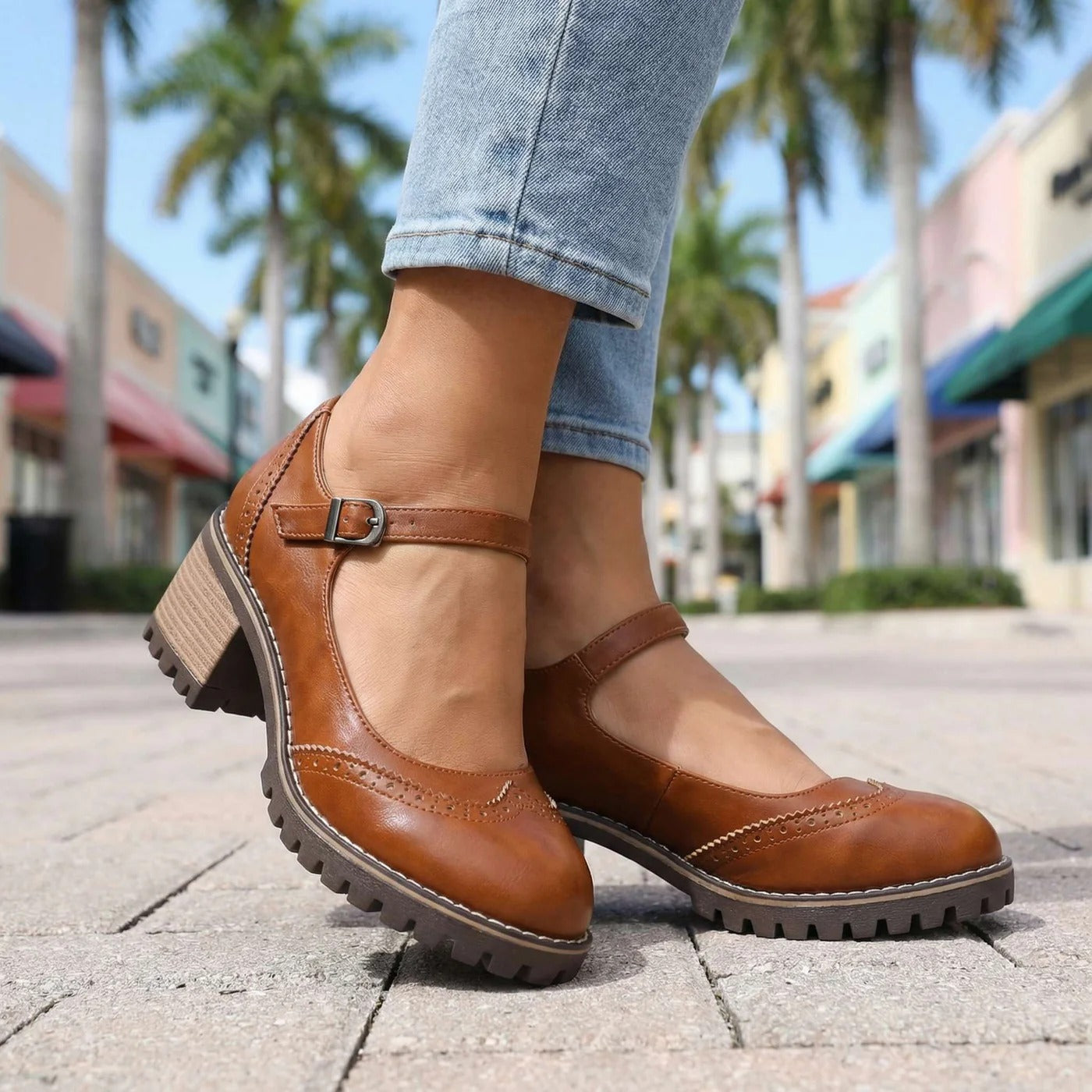 Vintage Strap Pumps