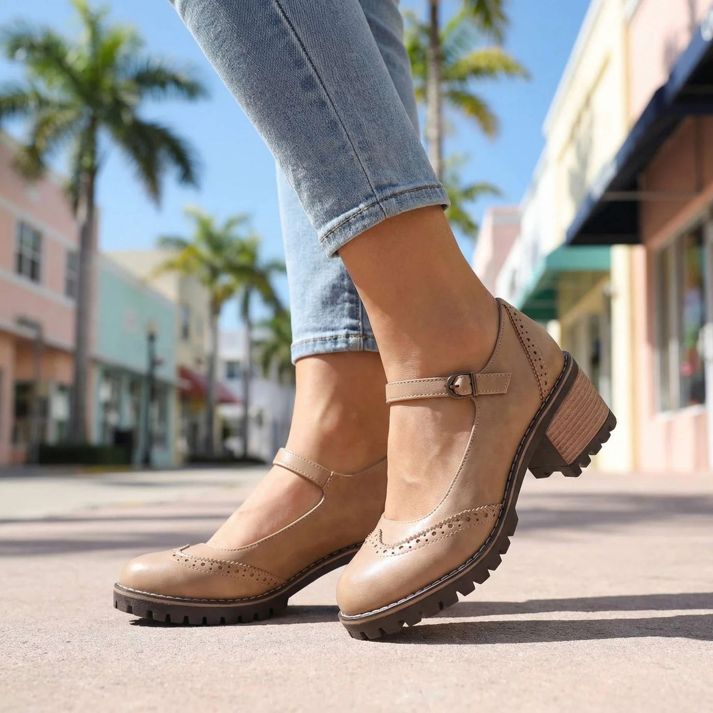 Vintage Strap Pumps
