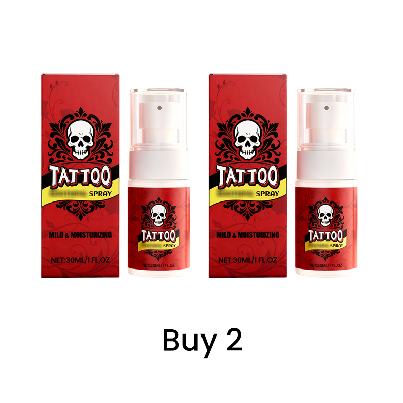 Feuchtigkeitsspendendes Spray zur Nachsorge bei Tattoos